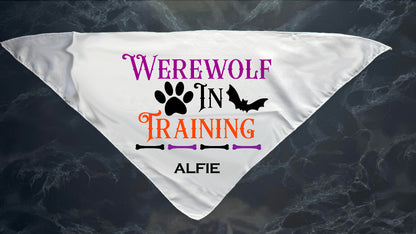 Personalised Halloween Pet Bandana - Medium to Extra Large Dogs