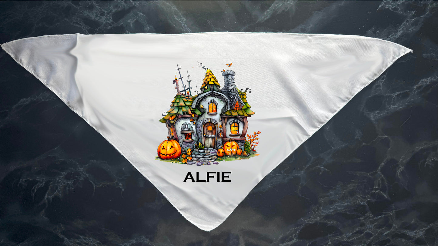 Personalised Halloween Pet Bandana - Medium to Extra Large Dogs