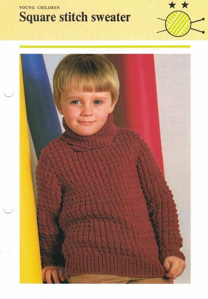 Vintage Hamlyn Knitting Patterns for Young Children - Sweaters & Jumpers