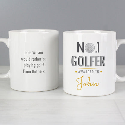 Personalised No.1 Golfer Mug