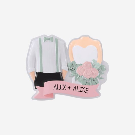 Wedding Couple Personalised Christmas Decoration