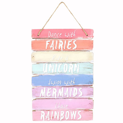 Dance With Fairies Hanging Plaque