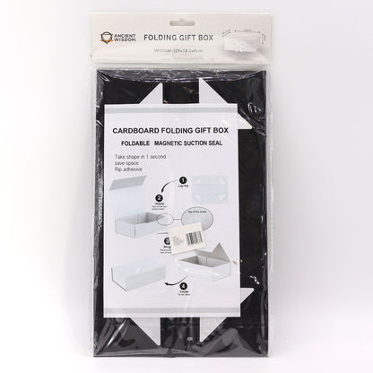 Flat Pack Gift Boxes with Ribbon ~ Choice of Sizes & Colours