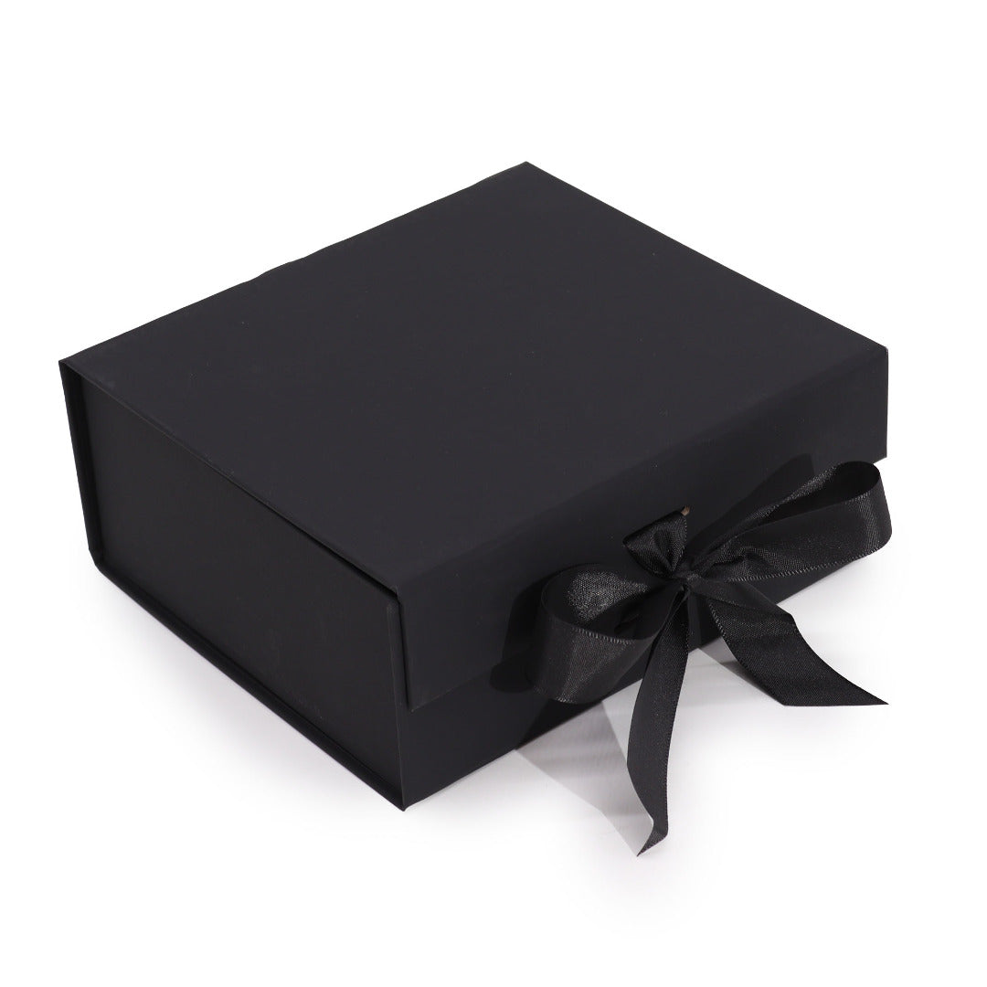 Flat Pack Gift Boxes with Ribbon ~ Choice of Sizes & Colours