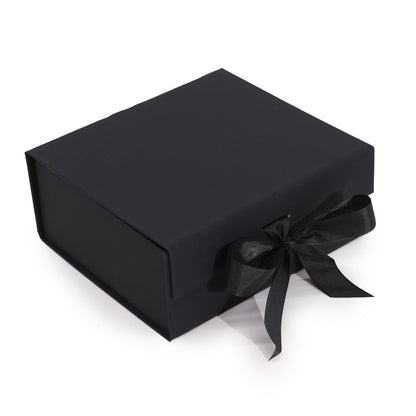 Flat Pack Gift Boxes with Ribbon ~ Choice of Sizes & Colours