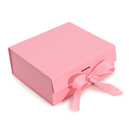 Flat Pack Gift Boxes with Ribbon ~ Choice of Sizes & Colours