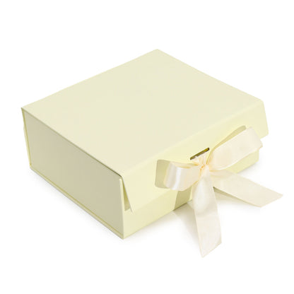 Flat Pack Gift Boxes with Ribbon ~ Choice of Sizes & Colours