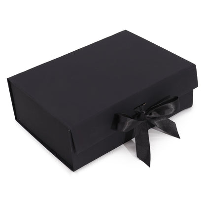 Flat Pack Gift Boxes with Ribbon ~ Choice of Sizes & Colours