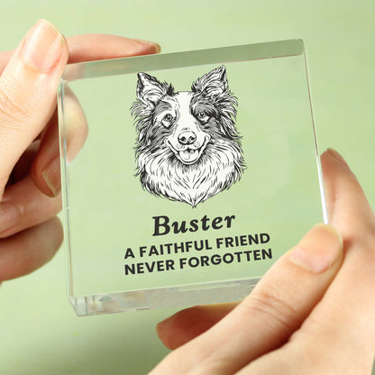 Personalised Dog Breed Crystal Ornament