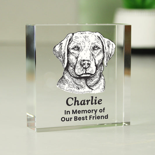 Personalised Dog Breed Crystal Ornament