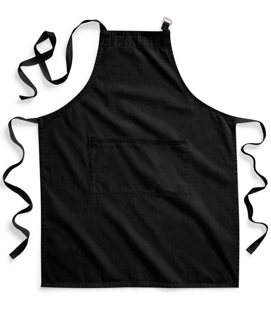 Kiss the Cook Personalised Black Adult Apron, 100% Cotton, Unisex