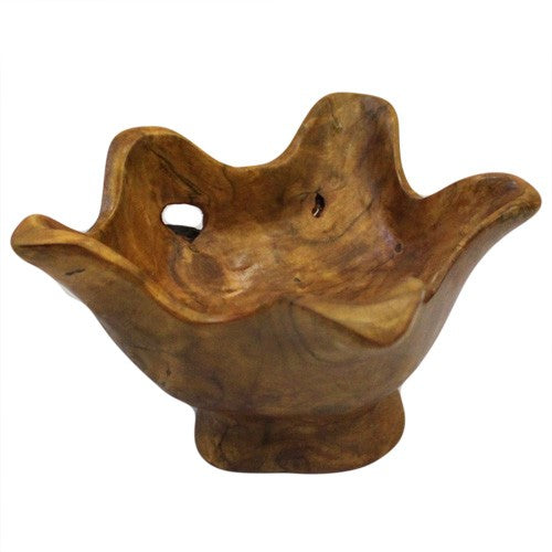 Small Round Teak Bowl