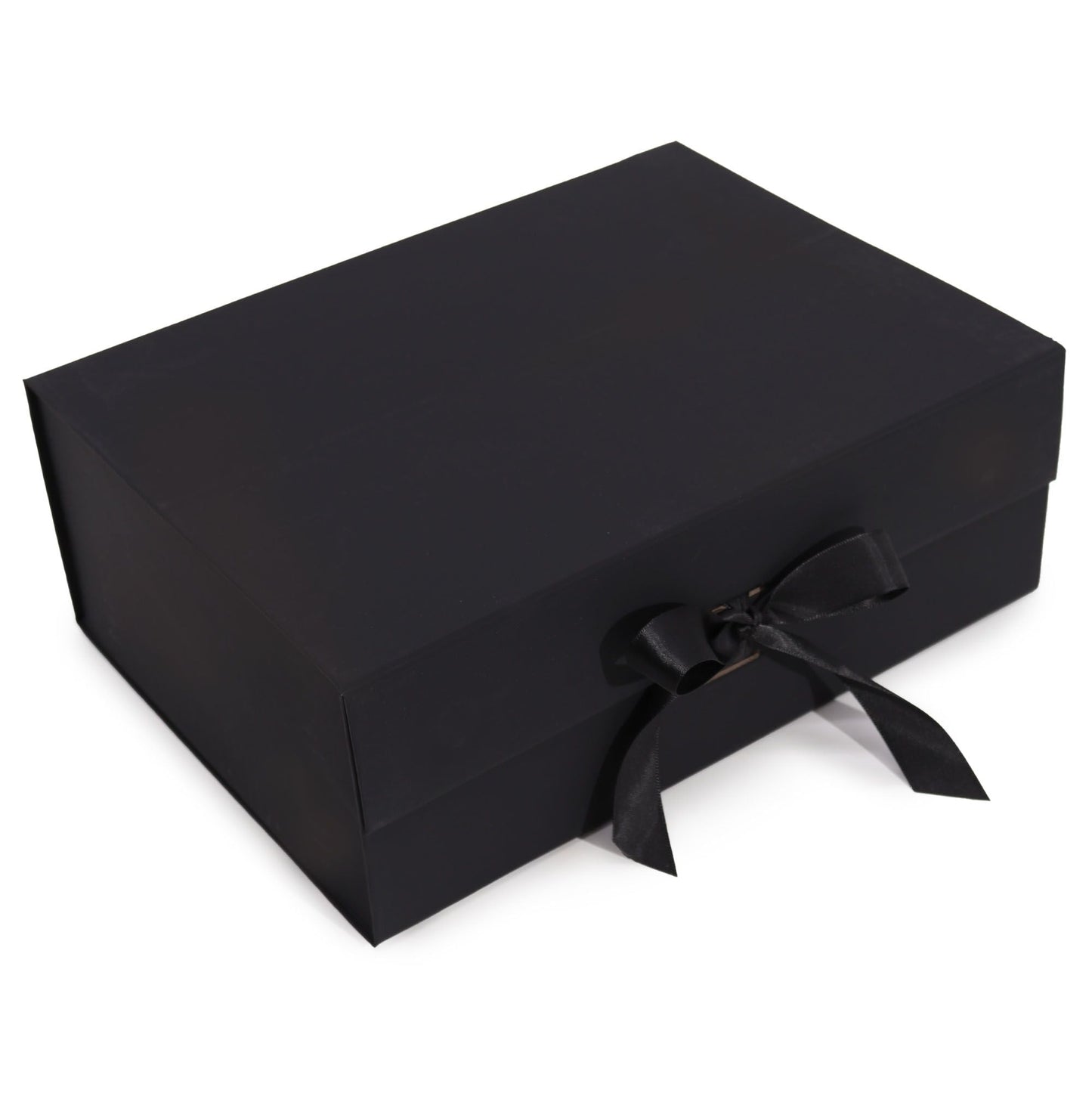 Flat Pack Gift Boxes with Ribbon ~ Choice of Sizes & Colours