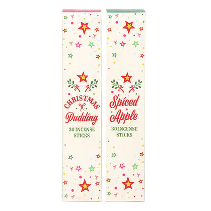 Nostalgic Christmas Incense Stick Packs - Spiced Apple & Christmas Pudding Fragrances