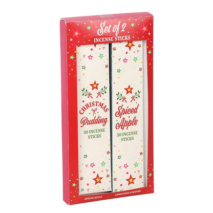 Nostalgic Christmas Incense Stick Packs - Spiced Apple & Christmas Pudding Fragrances
