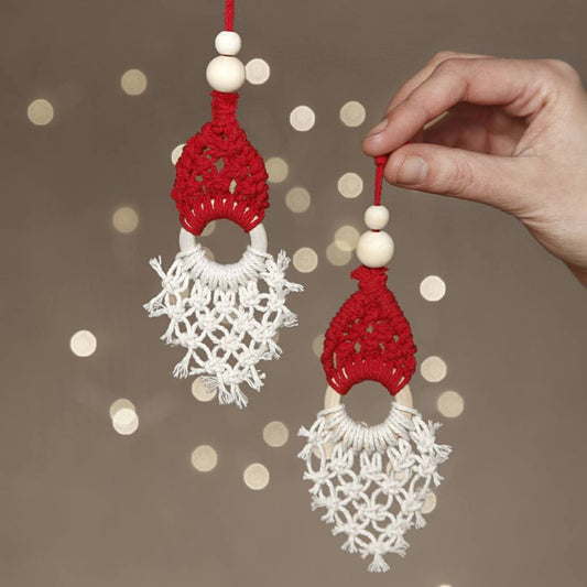 Macrame Christmas Elf Decoration Craft Kit