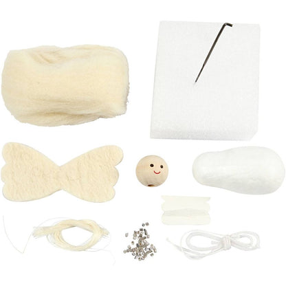 Needle-Felt Christmas Angel Decoration Craft Kit