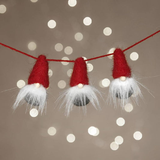 Needle-Felt Christmas Elves Garland Decoration Craft Kit