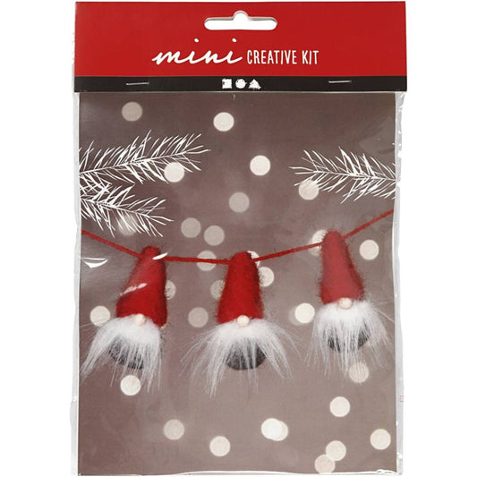 Needle-Felt Christmas Elves Garland Decoration Craft Kit