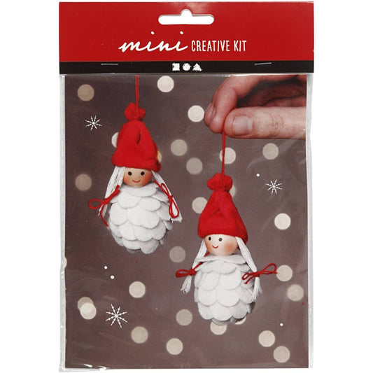 Needle-Felt Christmas Girl Elves Decoration Craft Kit