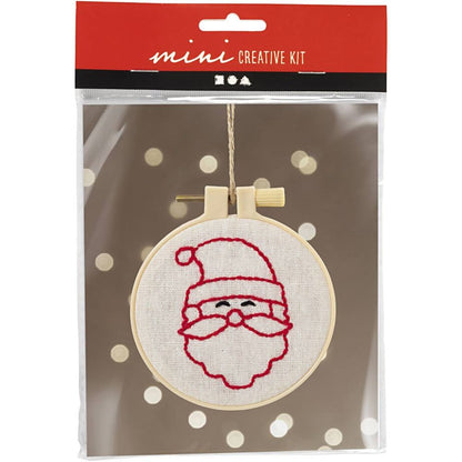 Mini Embroidery Kit - Santa Claus