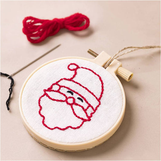 Mini Embroidery Kit - Santa Claus
