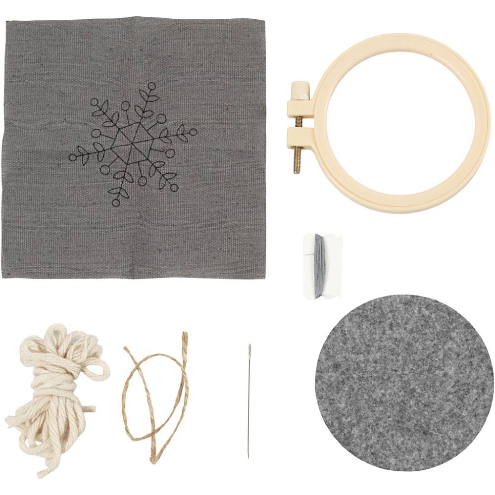 Mini Embroidery Kit - Snowflake