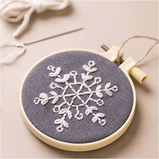 Mini Embroidery Kit - Snowflake