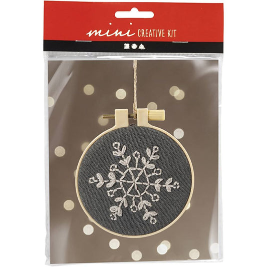 Mini Embroidery Kit - Snowflake