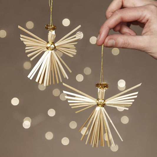 Straw Angel Decoration Mini Craft Kit