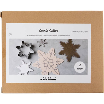 Snowflake Shaped Cookie Cutters - Pack of 6