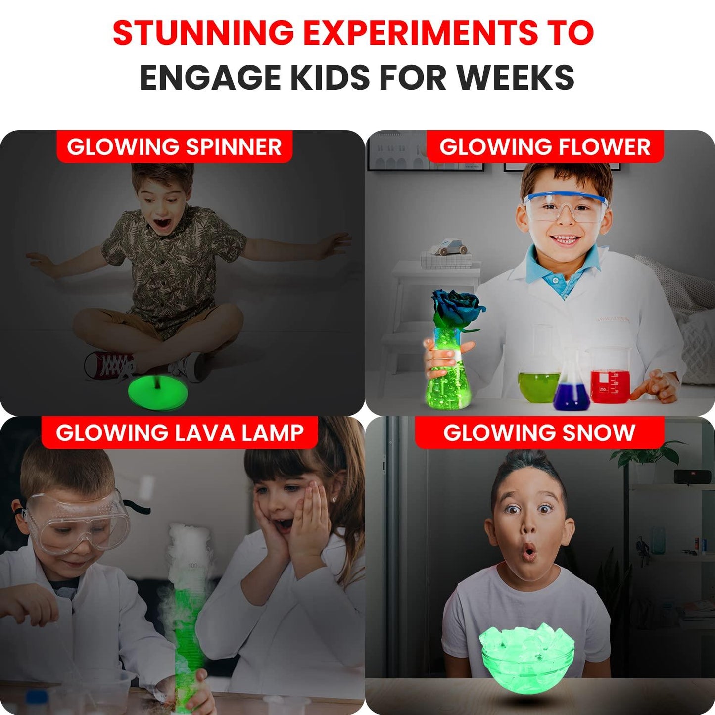 Smartivity Glow In The Dark Kit with 20 Glowsome Experiments