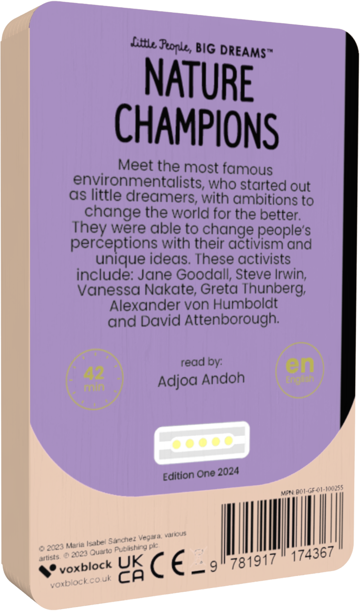 Little People Big Dreams: Nature Champions (Audiobook)