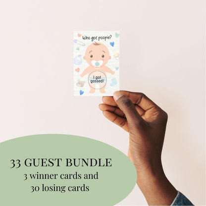 Baby Shower Games, Scratch Off Game, Silly Activity for Ice Breakers, Baby Shower Activity and Ideas