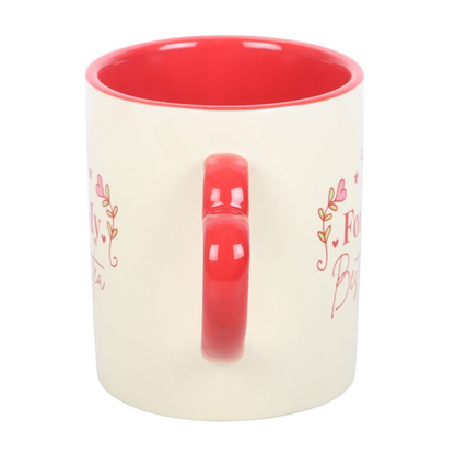 For My Best-Tea Mug with Heart Handle