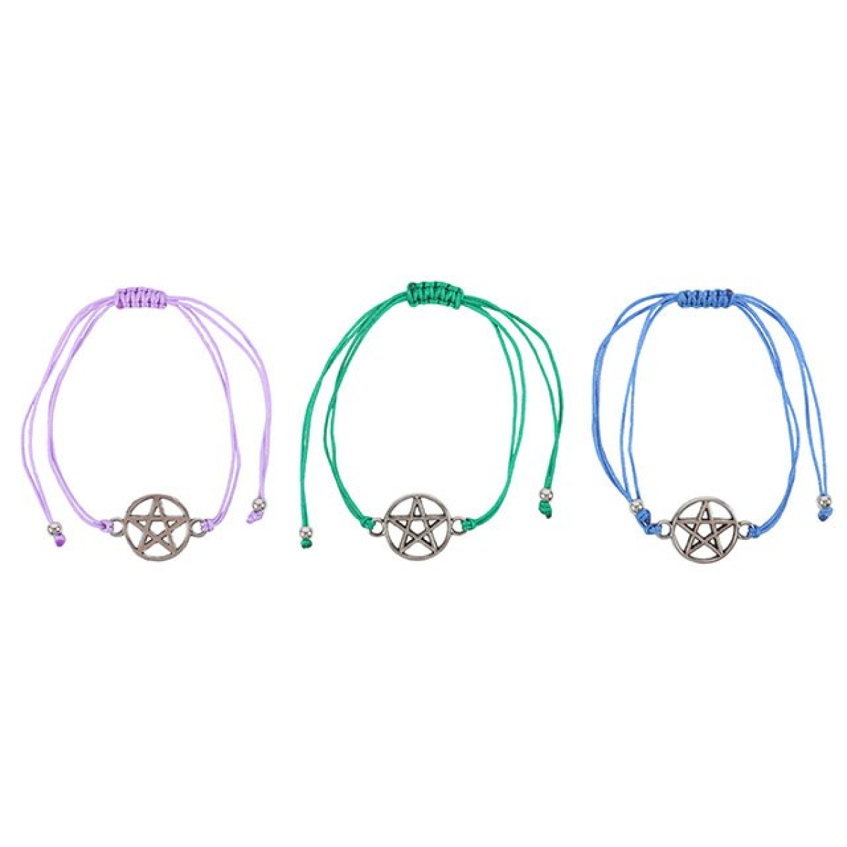 Set of 3 Coven Sisters Pentagram Bracelets