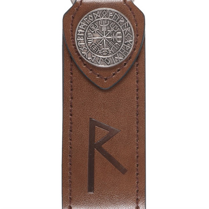 Journey Viking Rune Faux Leather Keyring
