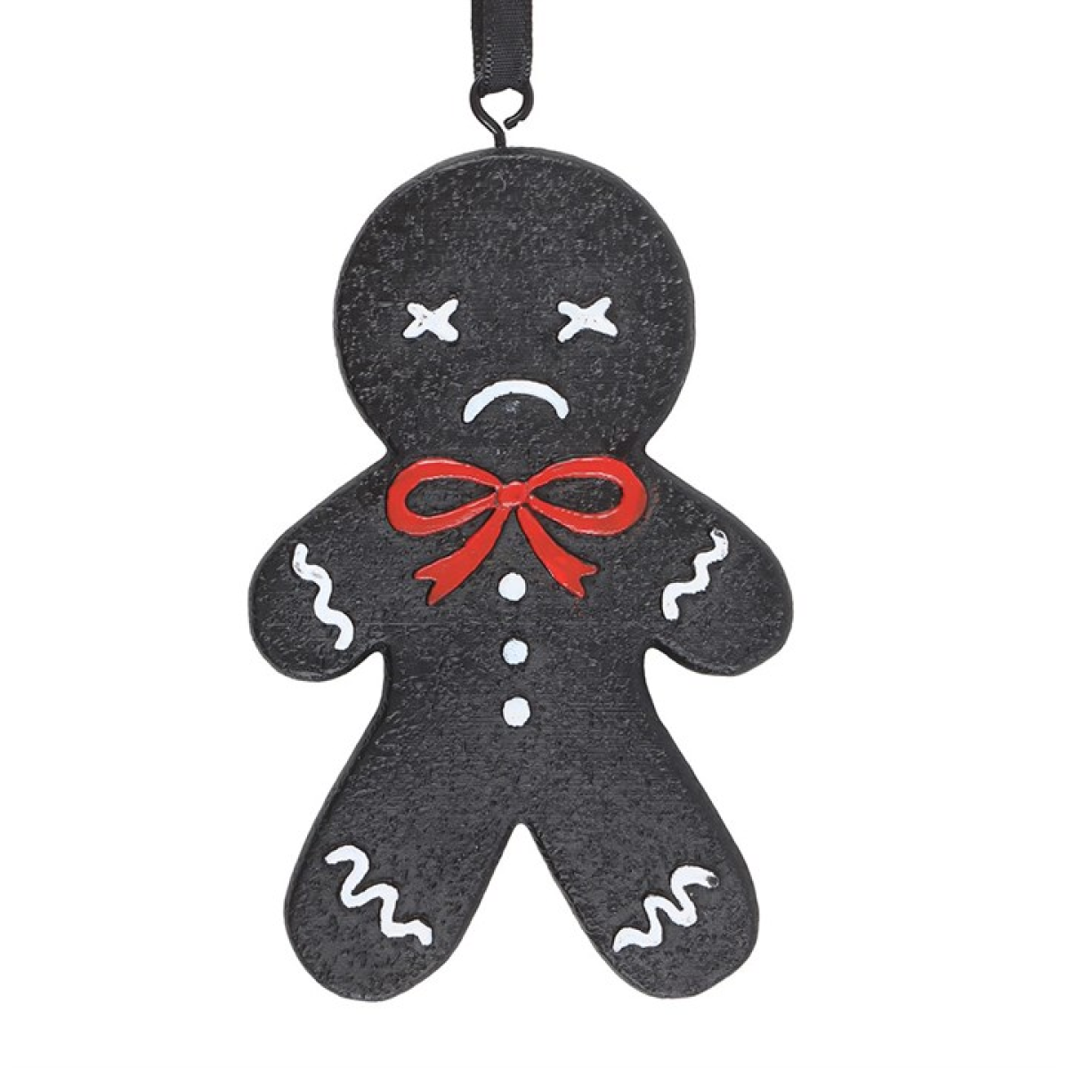 Spooky Gingerbread Man Hanging Ornament