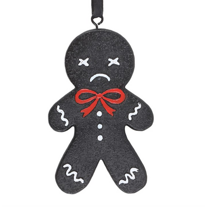 Spooky Gingerbread Man Hanging Ornament