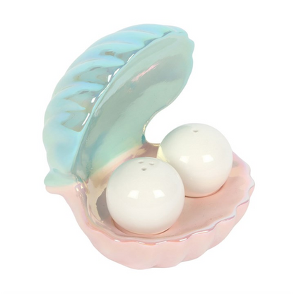 Clam Shell Salt and Pepper Shakers
