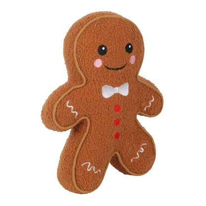 Gingerbread Man Boucle Cushion
