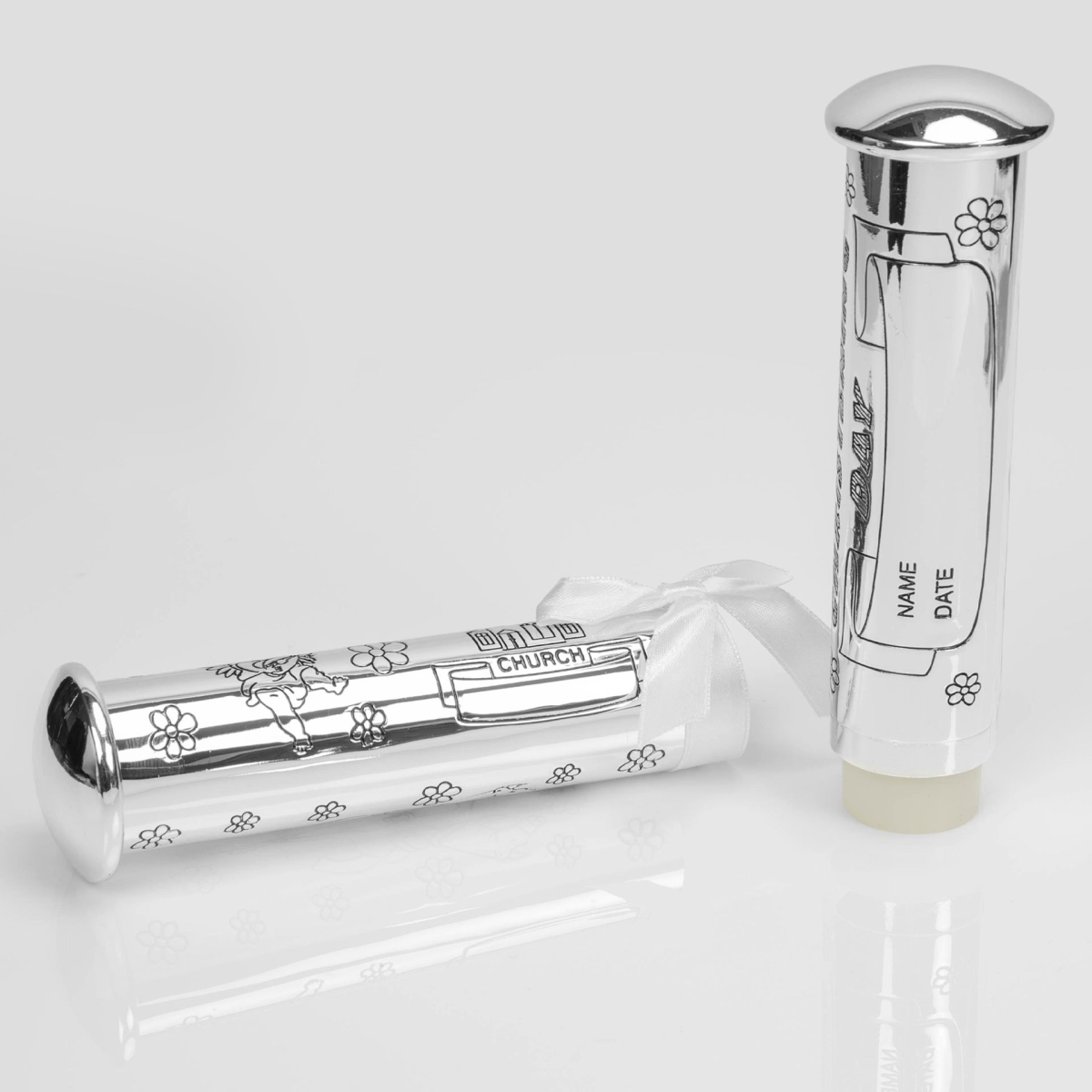 Silverplated "Christening" Day Certificate Holder