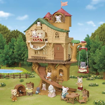 Sylvanian Families Adventure Tree House Toy Playset for Ages 3 and Up
