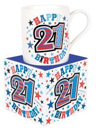 Birthday Gift Mug - 18th 21st 30th 40th 50th 60th by Simon Elvin