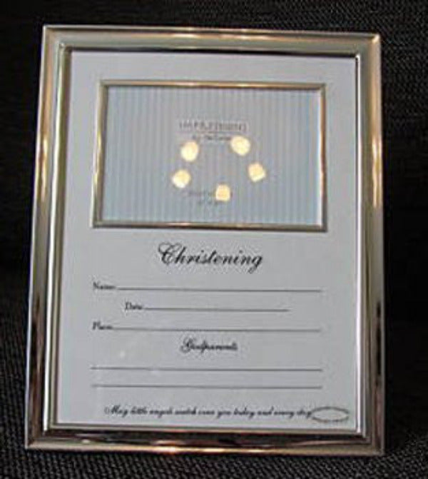Silver Photo Frame - Christening - Juliana Collection