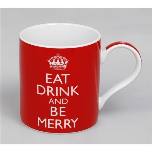 Eat Drink and Be Merry Fine China Mug - Boxed mug