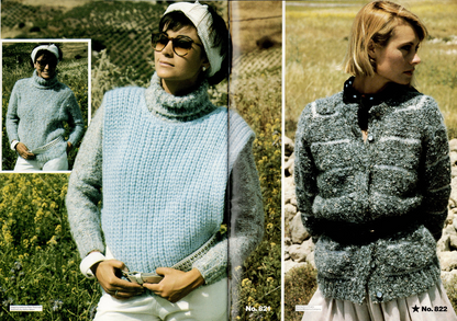 Vintage Wendy Knitting Pattern Book: Monet & Matisse 2 (Patterns 812-823)