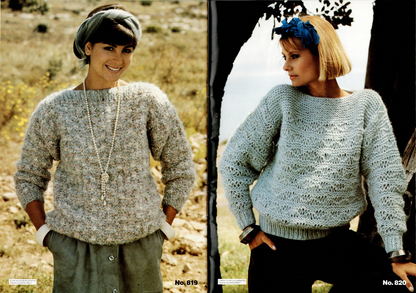 Vintage Wendy Knitting Pattern Book: Monet & Matisse 2 (Patterns 812-823)