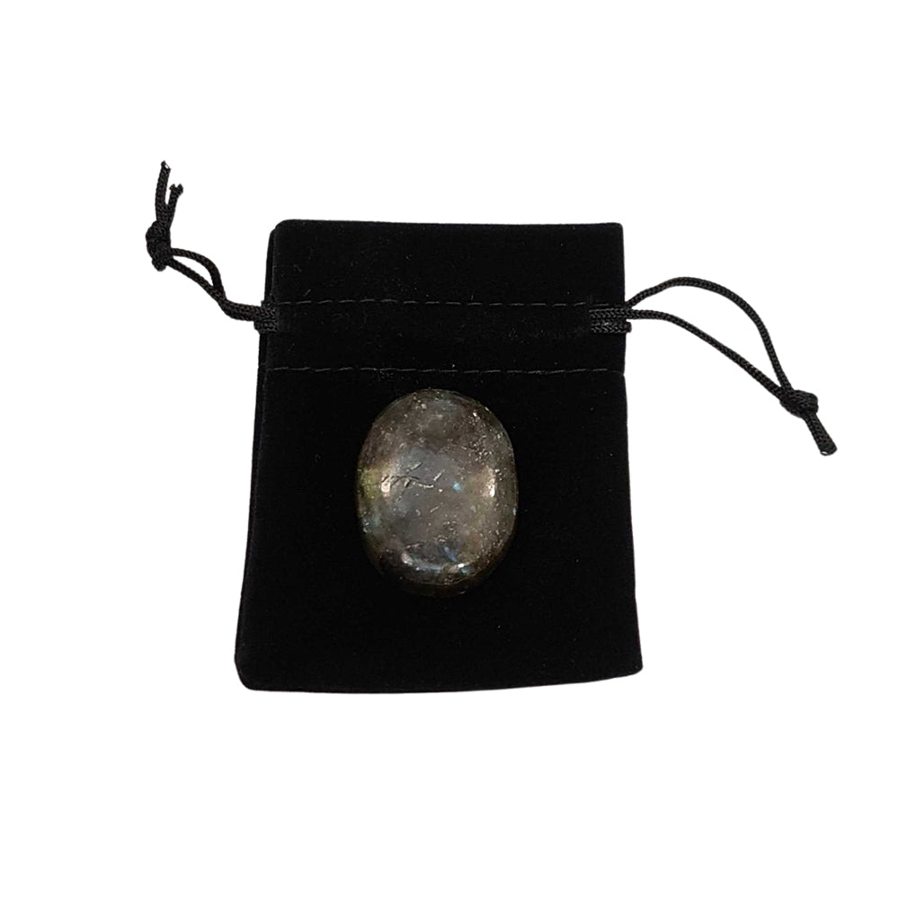 Thumb Worry Stone with Pouch
