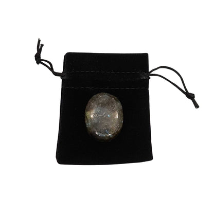 Thumb Worry Stone with Pouch
